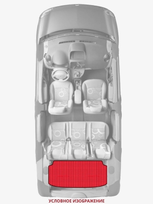 ЭВА коврики «Queen Lux» багажник для Chevrolet Spark (M100, M150)